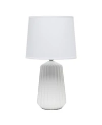 Simple Designs Pleated Base Table Lamp