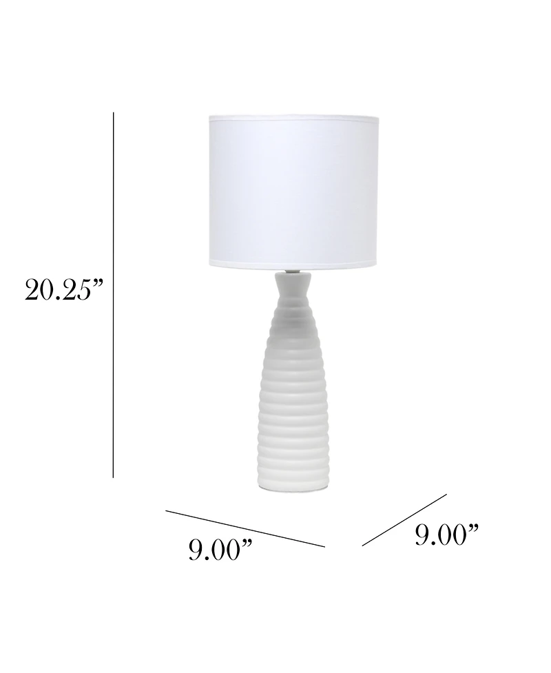 Simple Designs Alsace Bottle Table Lamp