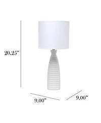 Simple Designs Alsace Bottle Table Lamp