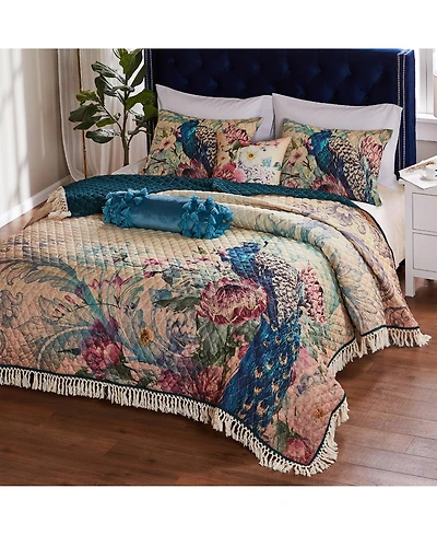 Greenland Home Fashions Eden Peacock 2-Pc. Quilt Set, Twin/Twin Xl