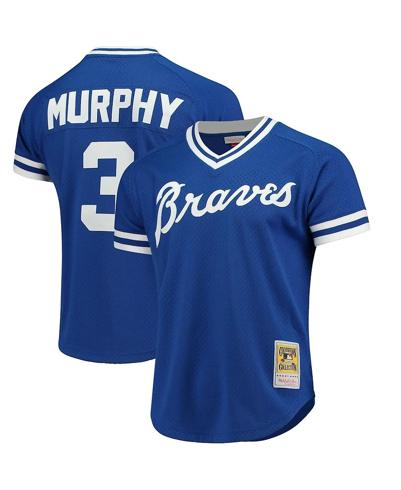 Men's Mitchell & Ness Dale Murphy Royal Atlanta Braves Cooperstown Mesh Batting Practice Jersey
