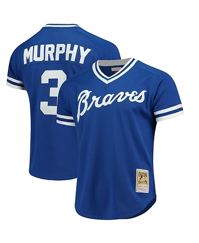 Men's Mitchell & Ness Dale Murphy Royal Atlanta Braves Cooperstown Mesh Batting Practice Jersey