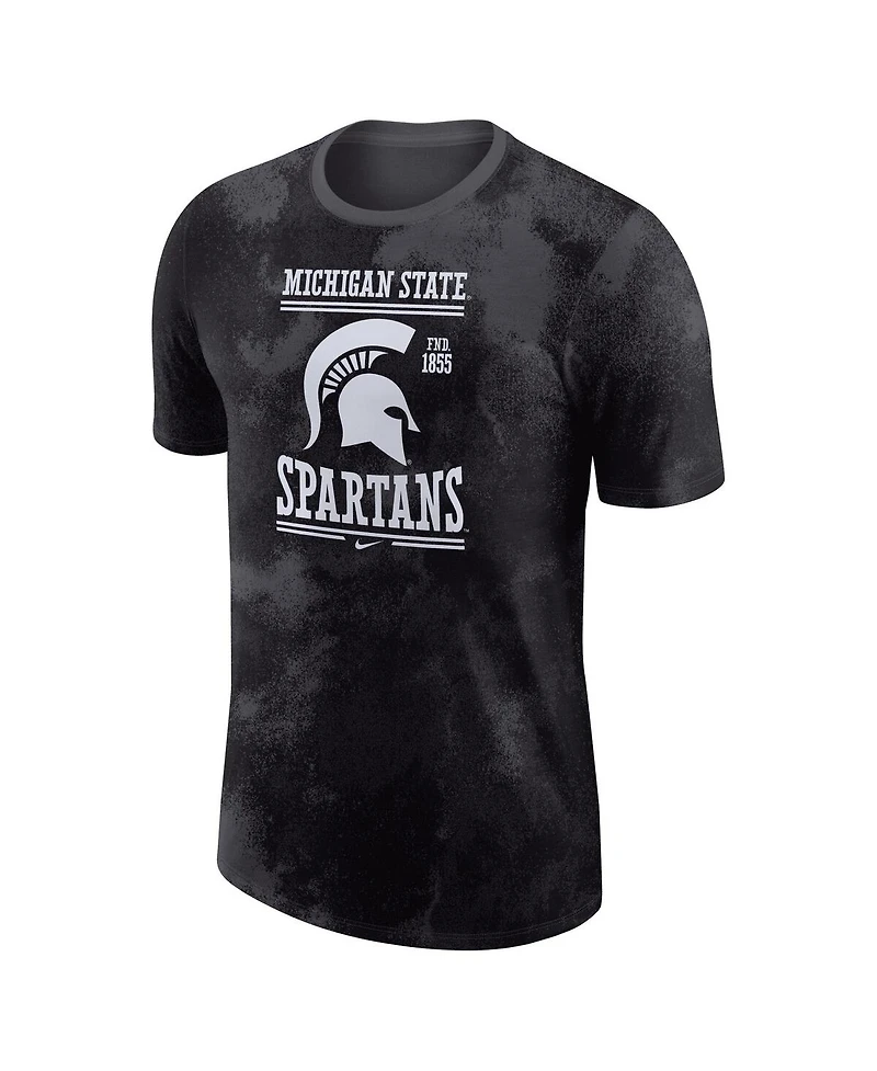 Men's Nike Anthracite Michigan State Spartans Team Stack T-shirt