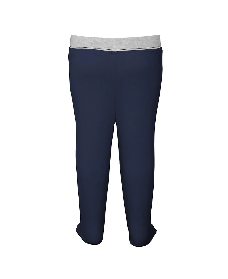 Newborn and Infant Boys Girls Navy, White Cleveland Guardians Dream Team Bodysuit Hat Footed Pants Set
