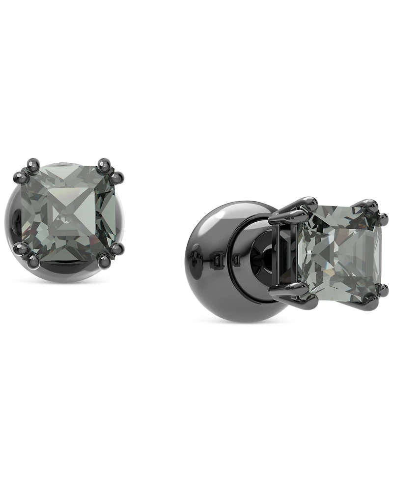 Swarovski Black-Tone Millenia Crystal Stud Earrings