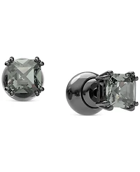 Swarovski Black-Tone Millenia Crystal Stud Earrings