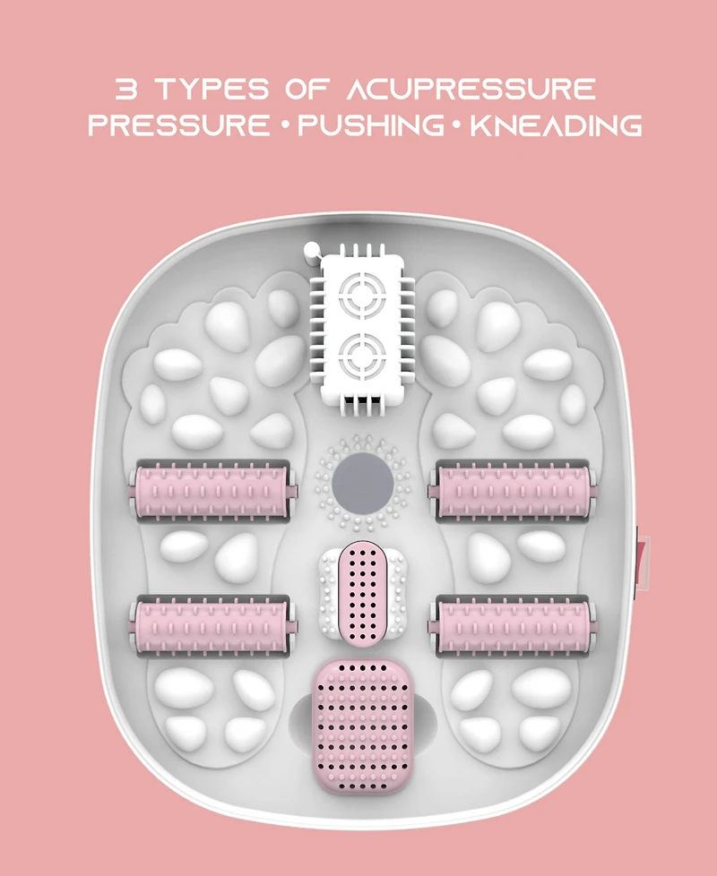 Tzumi Slf Heated Portable Bubble Bath Foot Massager