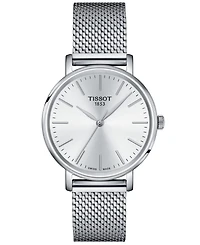 Tissot Women's Swiss Everytime Stainless Steel Mesh Bracelet Watch 34mm