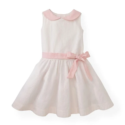 Hope & Henry Toddler Girls Seersucker Peter Pan Collar Dress