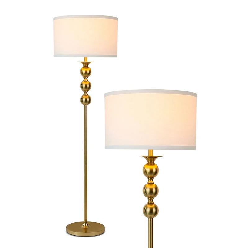 Riley 60" Led Floor Lamp with Drum Shade