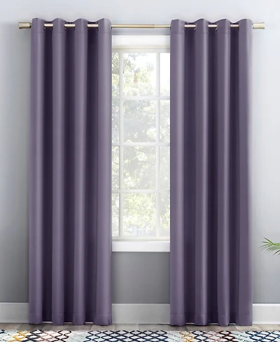 Grant Modern Glam Semi-Sheer Grommet Curtain Panel