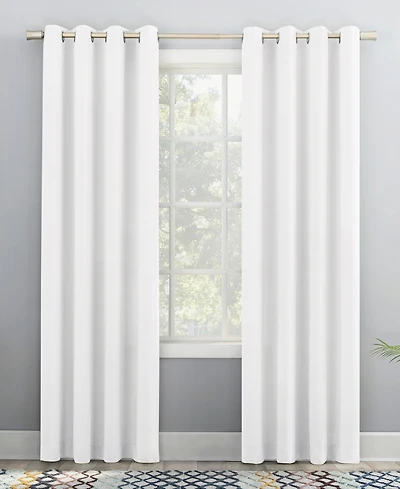 Grant Modern Glam Semi-Sheer Grommet Curtain Panel