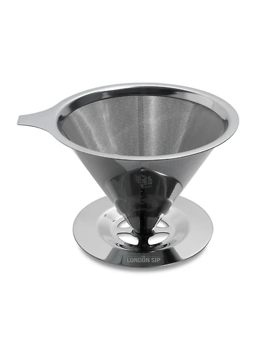 London Sip Stainless Steel Coffee Dripper, 1-4 Cup