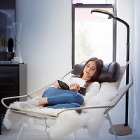 Litespan 53" Dimmable Led Reading Task Lamp with Height Adjustable Gooseneck Head