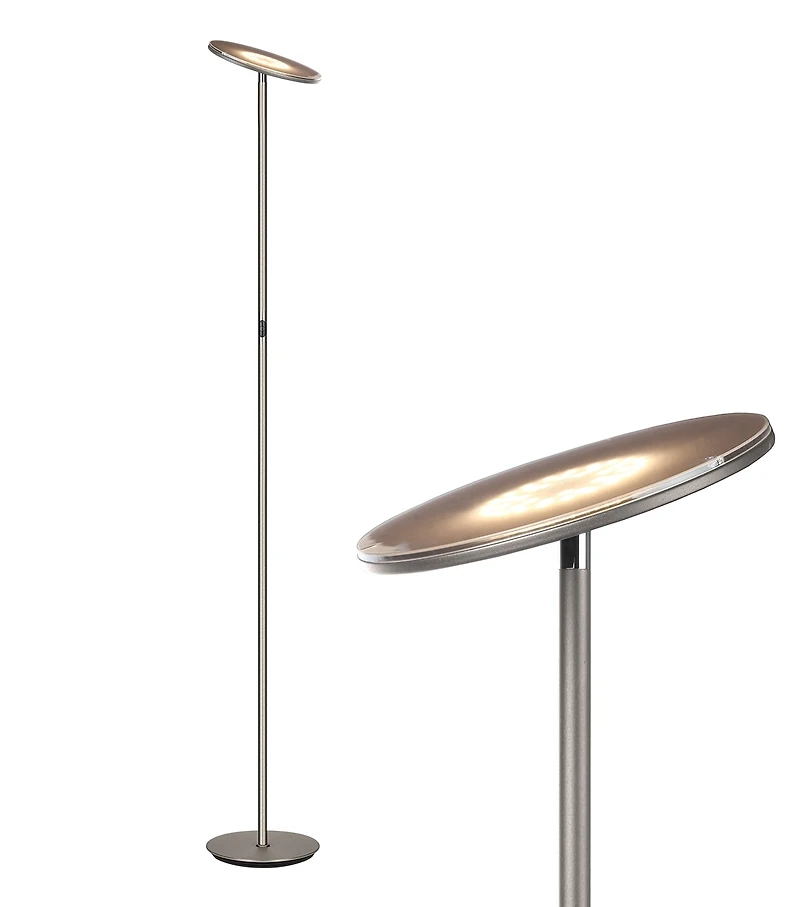 Sky 63" Super Bright Led Torchiere Modern Floor Lamp with Adjustable Head