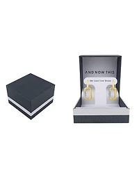 And Now This Crystal Hinged Hoop with Interlocked Drop Earrings