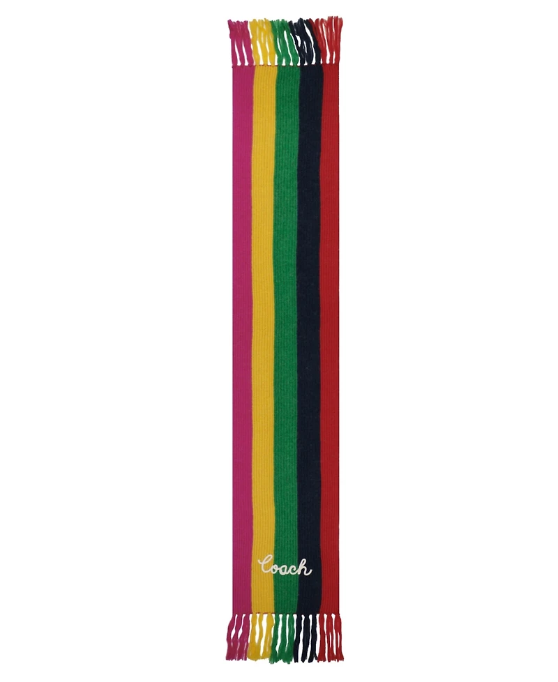 Coach Women's Multi Stripe Scarf