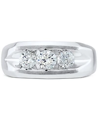 Grown With Love Men's Lab Diamond Three Stone Ring (1 ct. t.w.) 10k Gold