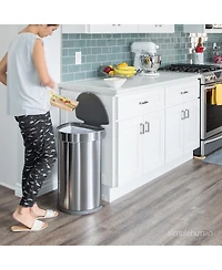 simplehuman Semi-Round Sensor Trash Can, 45 Liters