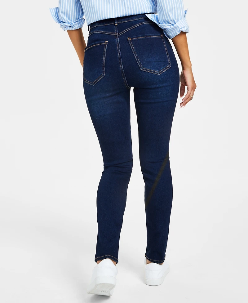 Dollhouse Curvy Double Button High Rise Skinny Jeans