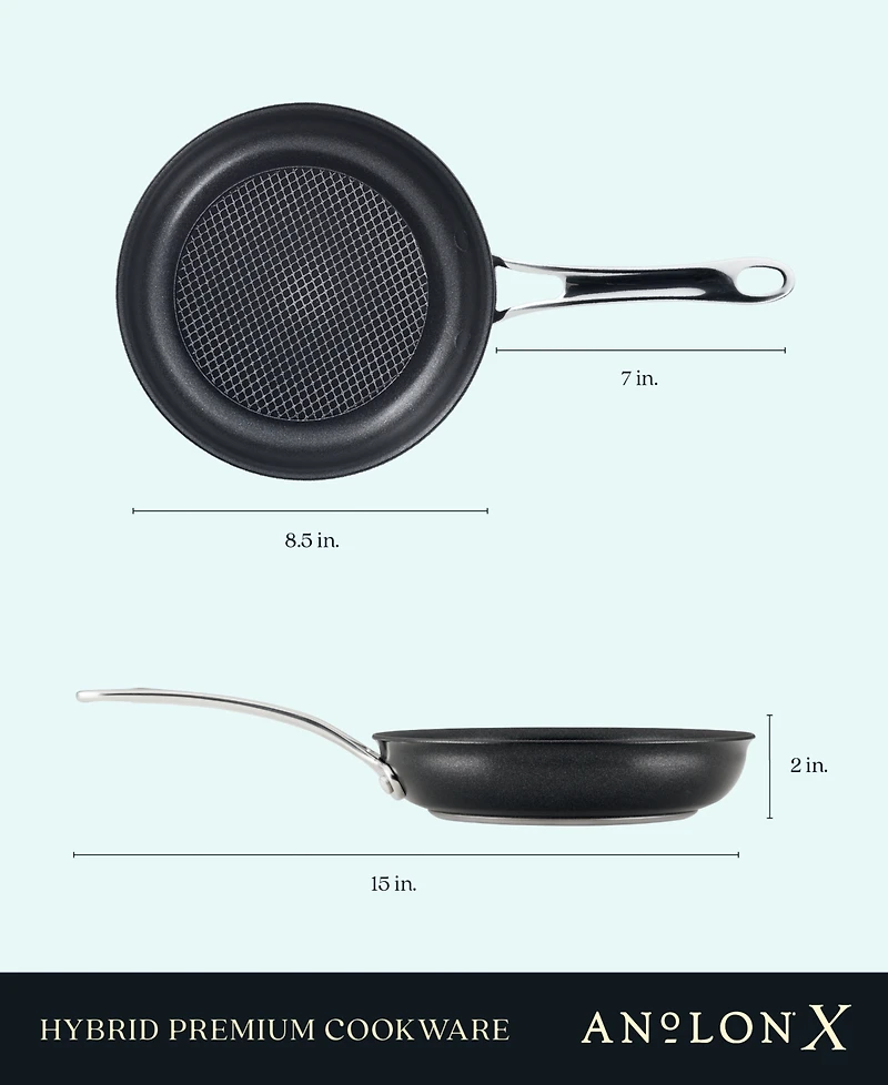 Anolon X Hybrid Nonstick Frying Pan, 8.25"
