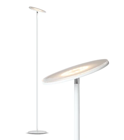 Sky 63" Super Bright Led Torchiere Modern Floor Lamp with Adjustable Head