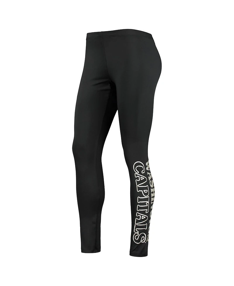Women's G-iii Sports by Carl Banks Black Washington Capitals Stadium Leggings