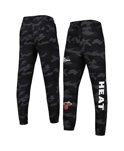 Men's New Era Black, Camo Miami Heat Tonal Joggers