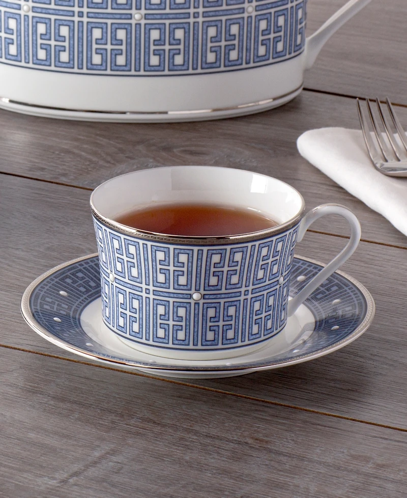 Noritake Infinity Blue 4 Piece Cup Set, Service for 4