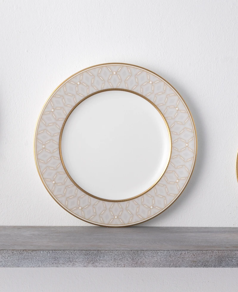 Noritake Noble Pearl Set Of 4 Salad Plates, 8-1/2"