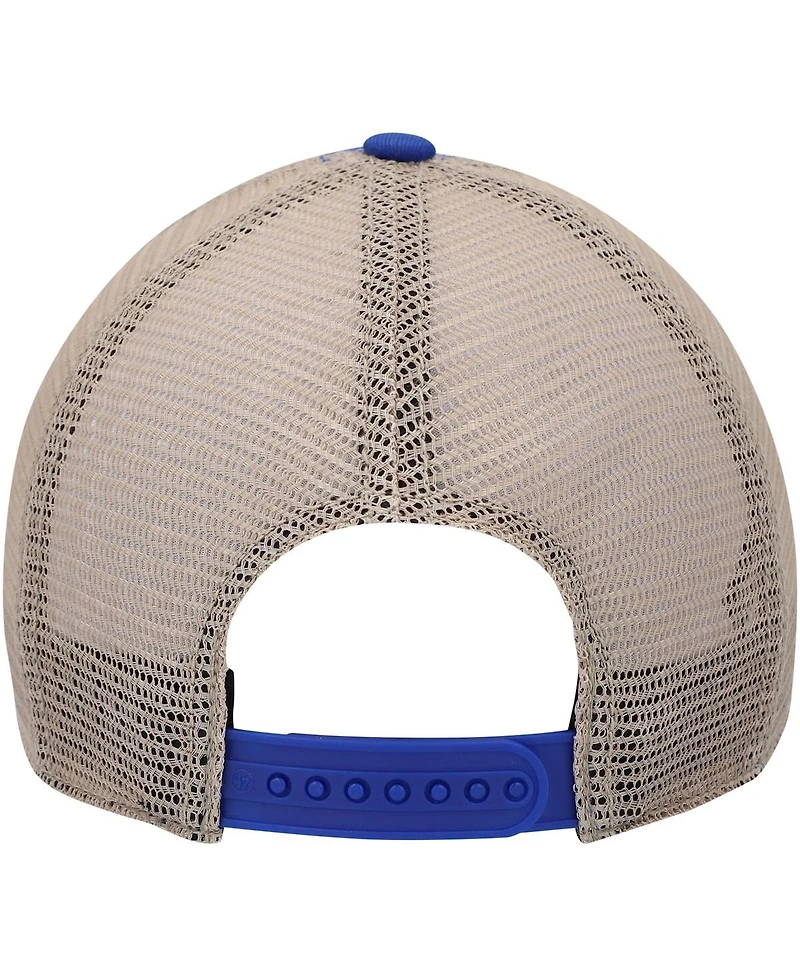 Men's '47 Royal/Natural New York Giants Trawler Trucker Clean Up Snapback Hat