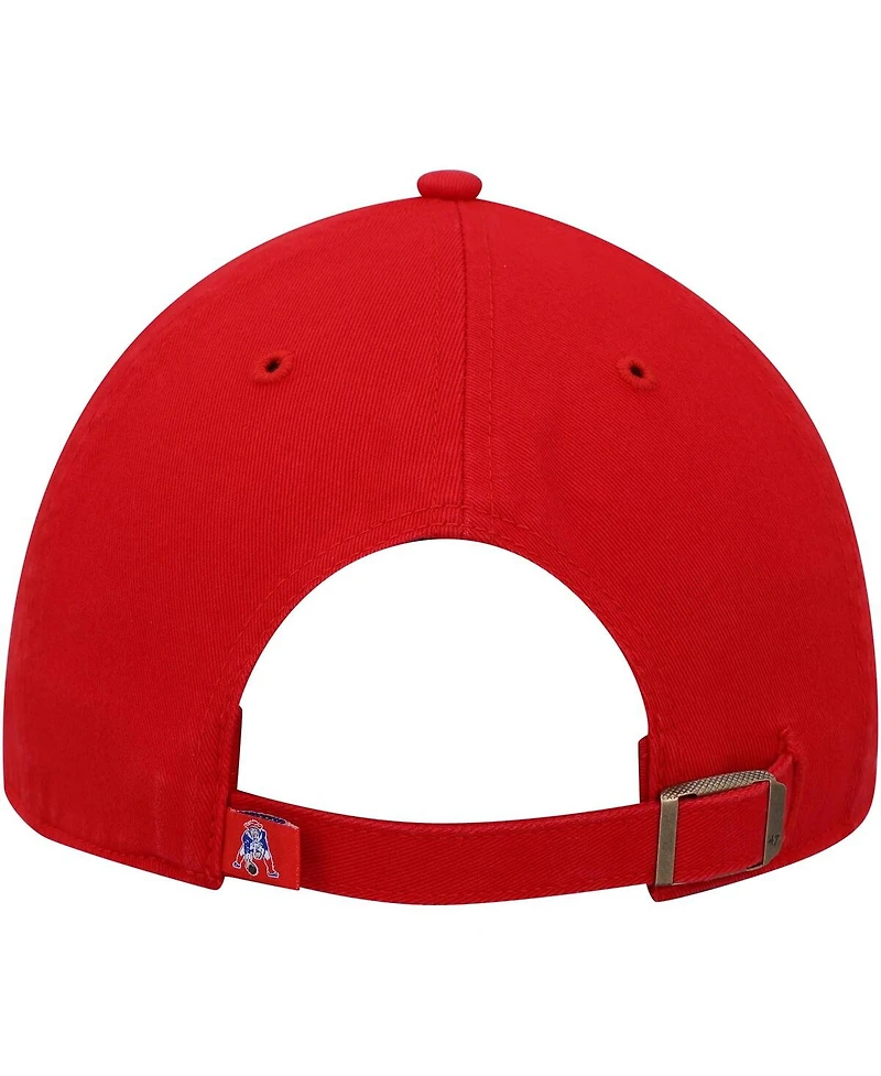 Men's '47 Red New England Patriots Clean Up Legacy Adjustable Hat