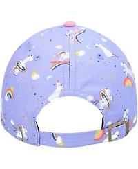 Girls Preschool '47 Purple Kansas City Chiefs Logo Unicorn Clean Up Adjustable Hat