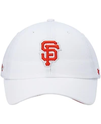 Men's '47 Brand White San Francisco Giants Area Code City Connect Clean Up Adjustable Hat