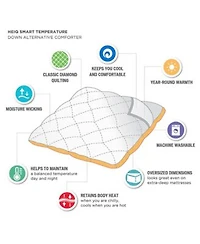 Madison Park Heiq Smart Temp Oversized Down Alternative Comforters