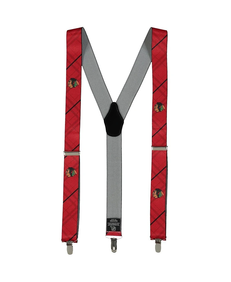 Men's Red Chicago Blackhawks Suspenders