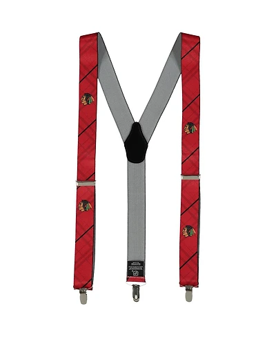 Men's Red Chicago Blackhawks Suspenders