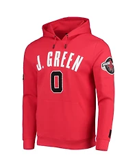 Men's Pro Standard Jalen Green Red Houston Rockets Team Player Pullover Hoodie