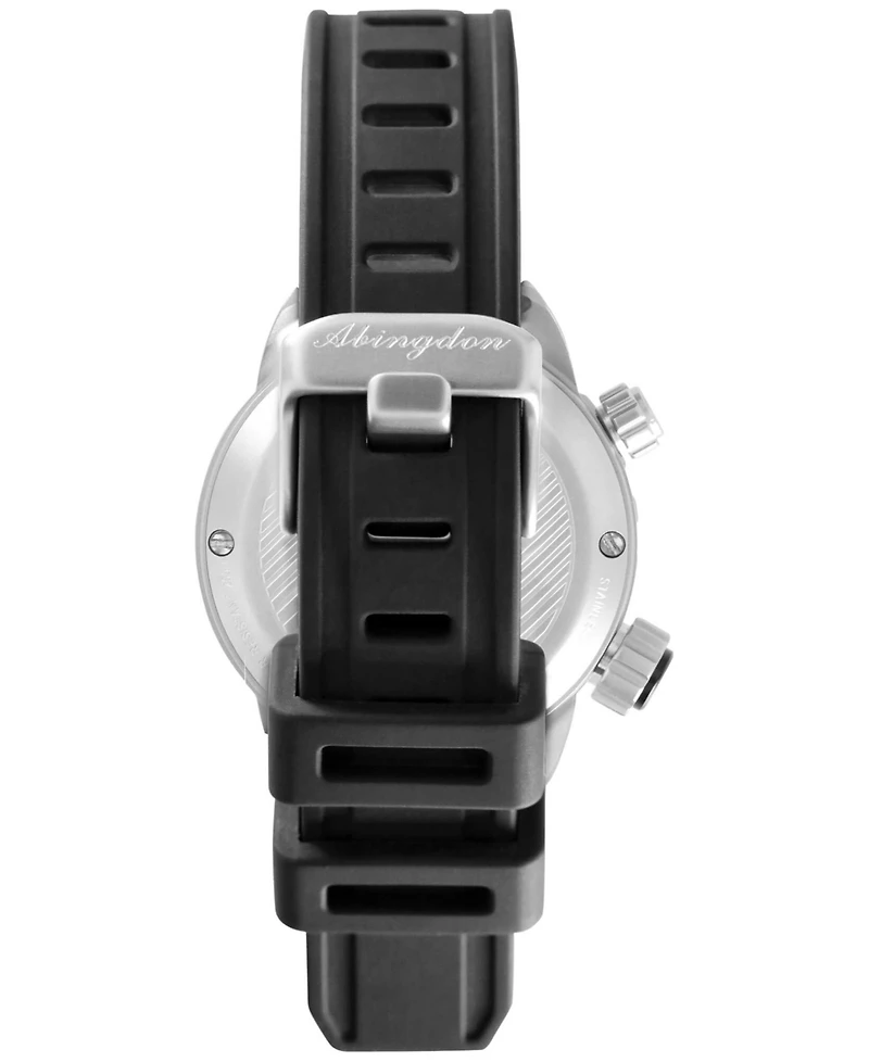 Abingdon Co. Women's Jane Black Silicone Strap Watch 35mm