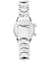 Abingdon Co. Women's Elise Swiss Tri-Time Stainless Steel Bracelet Watch 33mm