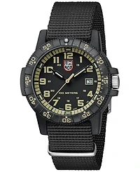 Luminox Men's Swiss Leatherback Sea Turtle Giant Dive Black Nato Strap Watch 44mm