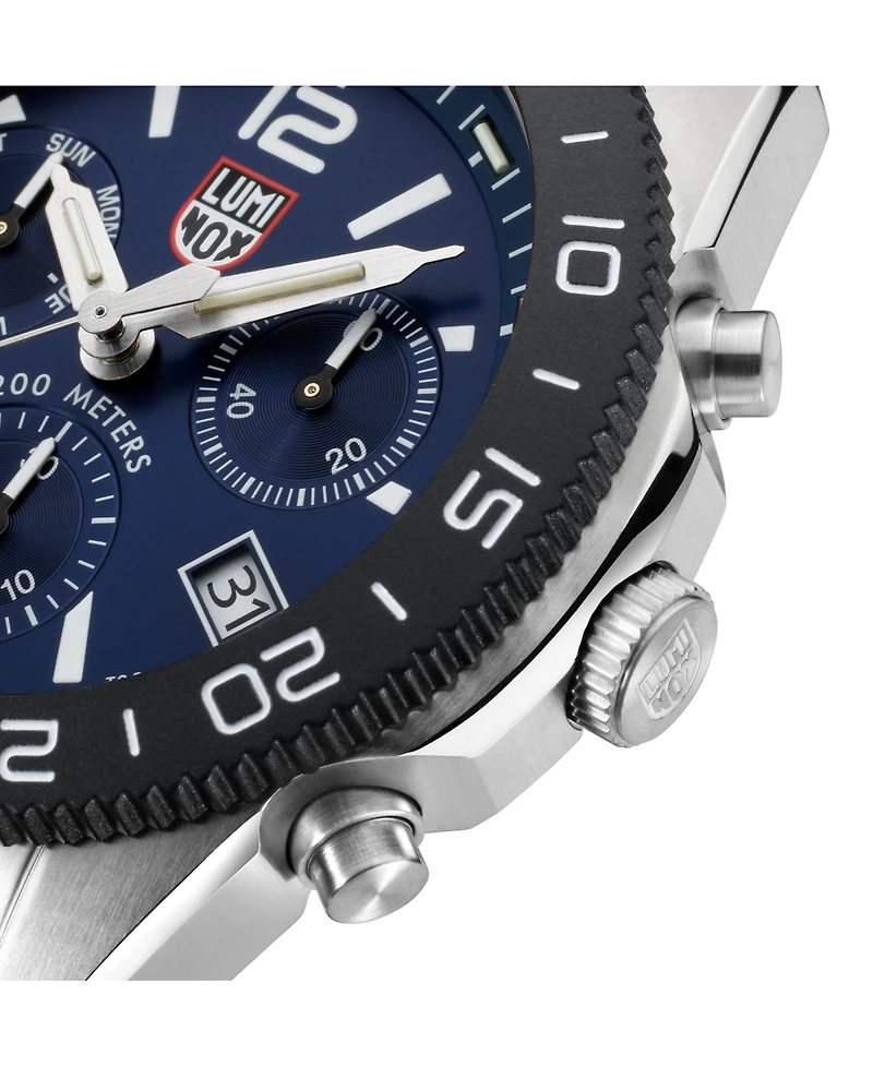 Luminox Men's Swiss Chronograph Pacific Diver Stainless Steel Bracelet Watch 44mm