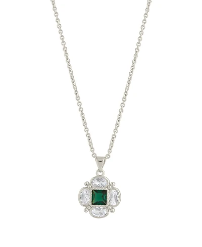 Sterling Forever Cubic Zirconia Hermia Pendant Necklace