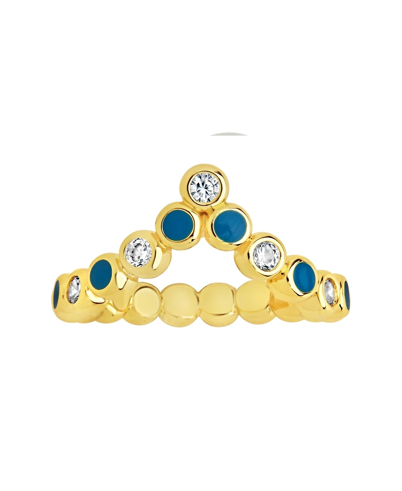 Sterling Forever Cubic Zirconia Mylah Ring