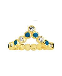 Sterling Forever Cubic Zirconia Mylah Ring