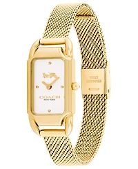 Coach Women's Cadie Stainless Steel Mesh Bracelet Watch, 17.5 x 28.5mm