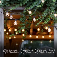 Brightech Ambience Pro 26 ft. Led Indoor/Outdoor Plug-In String Lights with Soft White Hue
