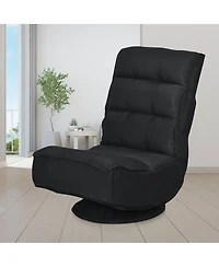 Gaming Chair Fabric 6-Position Folding Lazy Sofa 360 Degree