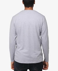 X-Ray Men's Soft Stretch Crew Neck Long Sleeve T-shirt