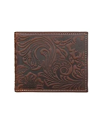 Lucky Brand Men's Western Embossed Leather Bifold Wallet